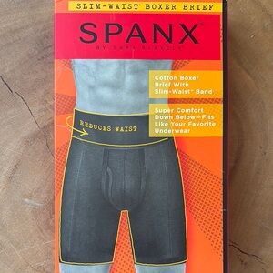 Spanx Men's White Slim-Waist Boxer Brief